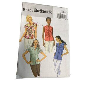 Butterick B5464 Sewing Pattern Womens Blouses Size 6-8-10-12 uncut